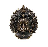 [bhairav], Handmade Ritual Metal Mask, Antique Finishing, Mahakala, Aakash Bhairav