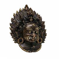 [bhairav], Handmade Ritual Metal Mask, Antique Finishing, Mahakala, Aakash Bhairav