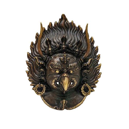 [Garuda], Handmade Ritual metal mask, Antique Finishing-35041