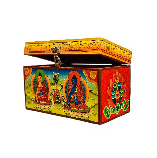 Wooden Tibetan Box-35056