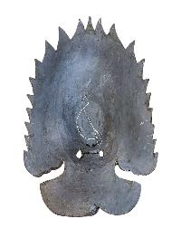 [akash Bhairav], Handmade Wooden Statue,  [thangka Color Finishing], Poplar Wood