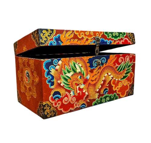 Wooden Tibetan Box-35083