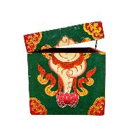 Buddhist Wooden Box With [snow Lion], Tibetan Style With Traditional Colors