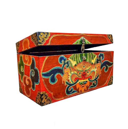 Wooden Tibetan Box-35085
