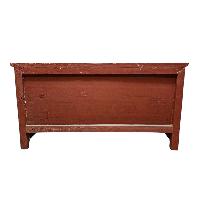 Tibetan Buddhist Cabinet With Four Doors, [snow Lion  Painted]