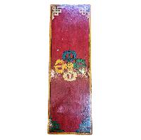 Tibetan Buddhist Cabinet With Four Doors, [snow Lion  Painted]