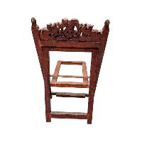 Old Tibetan Ritual Wooden Book Holder, [deep Carving]