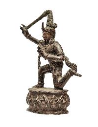 [+ 50 Year Old] Buddhist Miniature Statue Of [chandamaharoshana],  [old Stock], Sankata