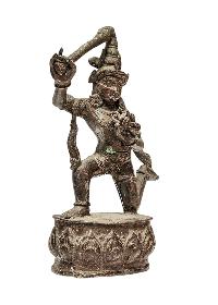 [+ 50 Year Old] Buddhist Miniature Statue Of [chandamaharoshana],  [old Stock], Sankata