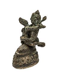 [+ 50 Year Old] Buddhist Miniature Statue Of [samantabhadra],  [old Stock]