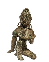 [+ 50 Year Old] Buddhist Miniature Statue Of [parvati],  [old Stock]