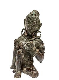 [+ 50 Year Old] Buddhist Miniature Statue Of [parvati], [old Stock]