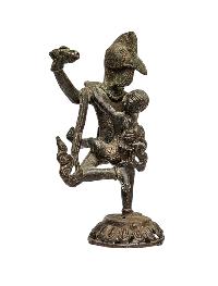 [+ 50 Year Old] Buddhist Miniature Statue Of [garuda Shakti], [old Stock]