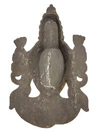 Buddhist Wooden Tribal Mask With [shiva], Tibetan Style With Traditional Colors