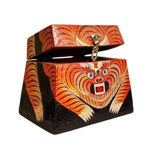 Wooden Tibetan Box-35154