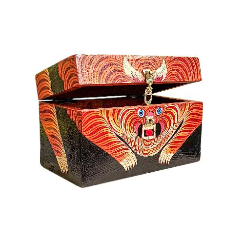 Wooden Tibetan Box-35155
