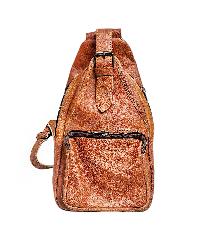 Himalayan Yak Leather [side Shoulder Bar], [2 Zip], [2 Pockets]