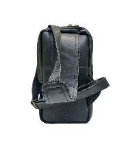 Himalayan Yak Leather [black Color], [side Shouldr Bag], [2 Zip], [2 Pocket]