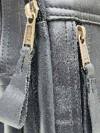 Himalayan Yak Leather [black Color], [side Shouldr Bag], [2 Zip], [2 Pocket]