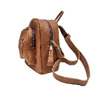 Himalayan Yak Leather [back Pack], [2 Zip], [2 Pocket]