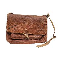 Himalayan Yak Leather Bag, [2 Pocket], [side Shoulder Bag]