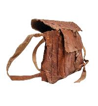 Himalayan Yak Leather Bag, [2 Pocket], [side Shoulder Bag]
