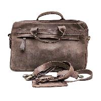 Himalayan Yak Leather [laptop Bag], [3 Zip], [3 Pocket]