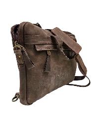 Himalayan Yak Leather [laptop Bag], [3 Zip], [3 Pocket]