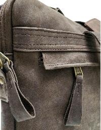 Himalayan Yak Leather [laptop Bag], [3 Zip], [3 Pocket]