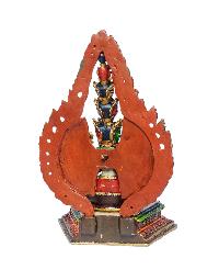 thumb3-[Sahasrabhuja Avalokitesvara], Buddhist Miniature Statue, [Thangka Color Finishing]-35183