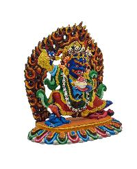 [kajupa], [mahakala Black Cloak], Buddhist Miniature Statue, [thangka Color Finishing]