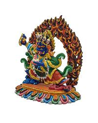 [kajupa], [mahakala Black Cloak], Buddhist Miniature Statue, [thangka Color Finishing]