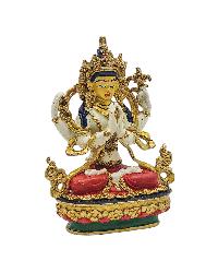 [chenrezig], Buddhist Miniature Statue, [thangka Color Finishing]