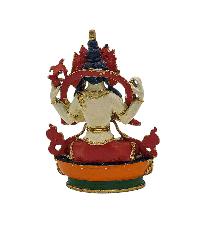 [chenrezig], Buddhist Miniature Statue, [thangka Color Finishing]