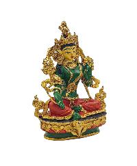 [green Tara], Buddhist Miniature Statue, [thangka Color Finishing]