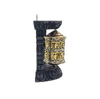 Buddhist Handmade Wall Prayer Wheel With Mantra Inside, [omph], Wall Mountable