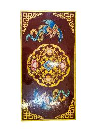 Tibetan Ritual Foldable Table, Traditional Color Painted