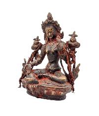 [green Tara], Buddhist Miniature Statue, [antique Finishing]