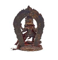 [mahakala Four Arms], Buddhist Miniature Statue, [antique Finishing]