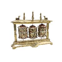 Buddhist Metal Prayer Wheel [table Top], [omph]