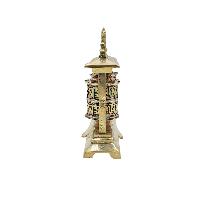 Buddhist Metal Prayer Wheel [table Top], [omph]