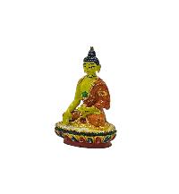 [shakyamuni Buddha] Buddhist Miniature  Statue, [thangka Color Finishing]
