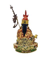 [padmasambhava] Buddhist Handmade Statue, [thangka Color Finishing], [face Painted]