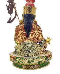 [padmasambhava] Buddhist Handmade Statue, [thangka Color Finishing], [face Painted]