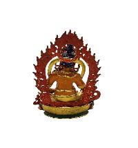 [yellow Jambhala], Buddhist Miniature Statue, [thangka Color Finishing], []