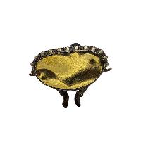 [aparimita Shakti] Consort, Buddhist Miniature Statue, [silver And Chocolate Oxidized]