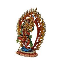 [vajravarahi], Buddhist Miniature Statue, [thangka Color Finishing], [face Painted]