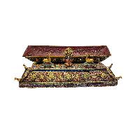 [incense Burner], Buddhist Ritual Item, [full Gold Plated], [stone Setting]