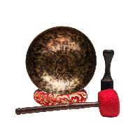Jambati Singing Bowl, [tiger Antique], Buddhist Hand Beaten, Antique Finishing, [select Accessories], [select Accessories]