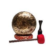 Jambati Singing Bowl, [tiger Antique], Buddhist Hand Beaten, Antique Finishing, [select Accessories], [select Accessories]
